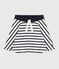 Gonna a righe in cotone spesso bambina bianco MARSHMALLOW/blu SMOKING