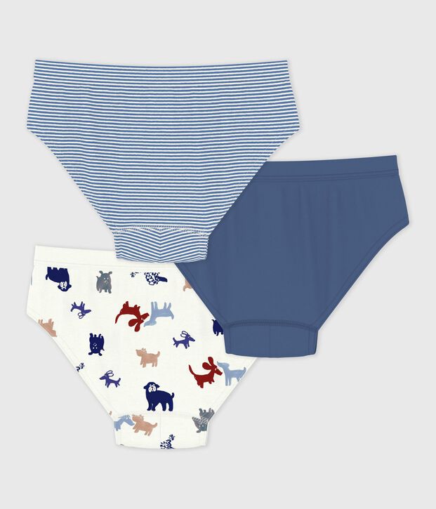 Set di slip in cotone con cani stampati bambino multicolore