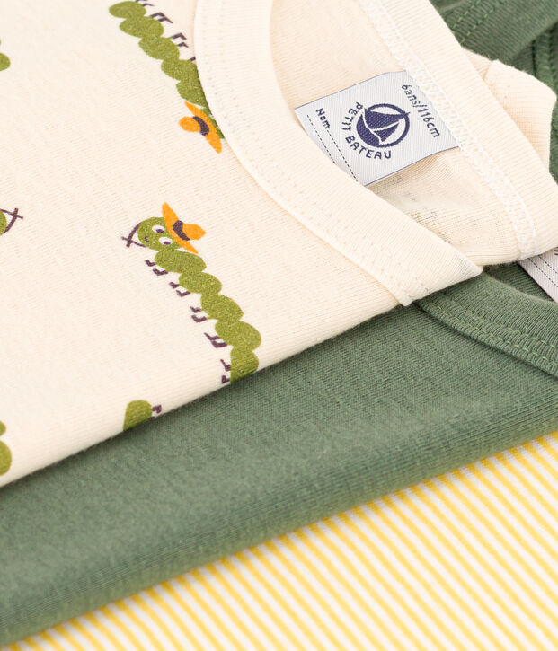 Confezione da 3 t-shirt bambino a maniche corte in cotone multicolore