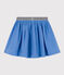 Gonna in garza di cotone bambina blu EDNA
