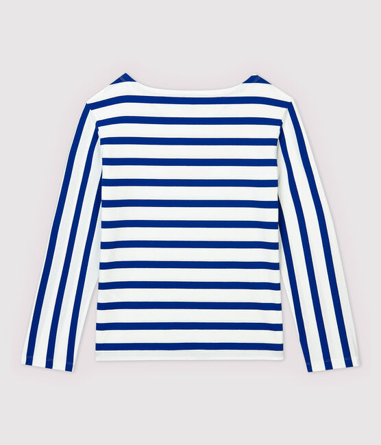 Marinière leggera Donna bianco MARSHMALLOW/blu SURF