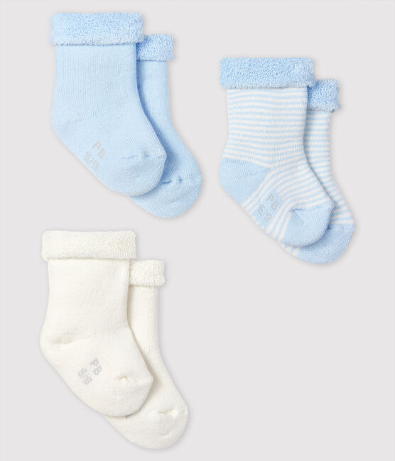 Trio di calzine bebè lavorate a maglia variante 3