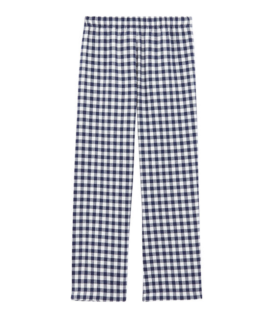 Pantaloni del pigiama ragazzo bianco LAIT/blu MEDIEVAL