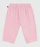 Pantaloni in morbido cotone tinta unita neonato rosa MARQUISE