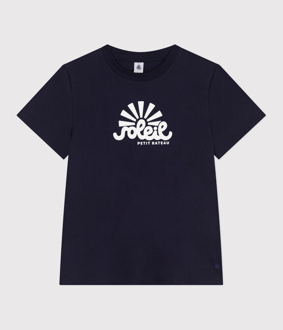 T-shirt donna Le Droit in cotone tinta unita blu SMOKING