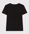 T-shirt L'ICONIQUE girocollo in cotone donna nero NOIR