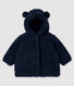 Cappotto bebè femmina in sherpa