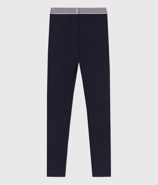 Jeggings bambina in cotone stretch blu SMOKING