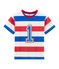 T-shirt bambino bianco MARSHMALLOW/rosso PEPS/ SURF