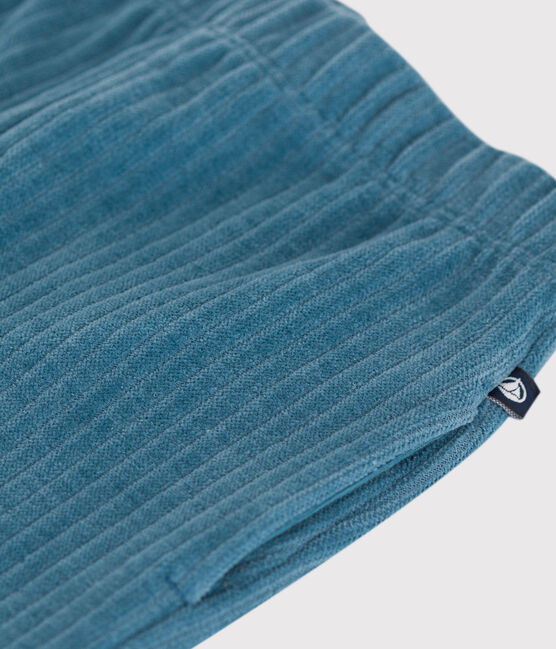 Pantaloni in velluto per bebè blu POLOCHON