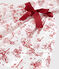Abito a manica corta in popeline bambina bianco MARSHMALLOW/rosso TERKUIT