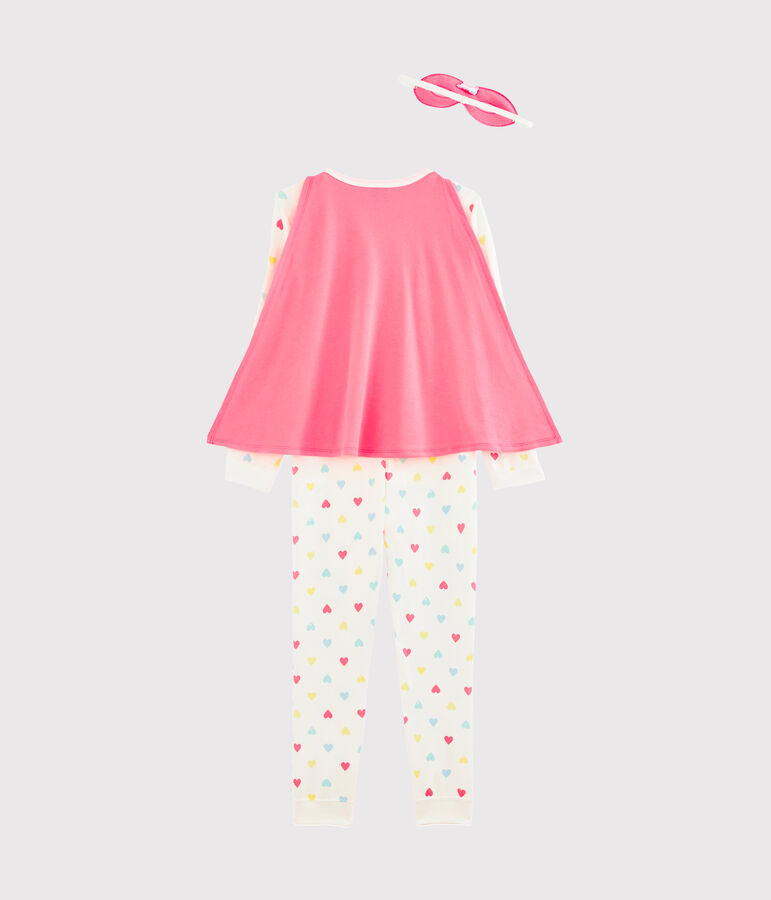 Tutina travestimento con Maschera da bambina bianco MARSHMALLOW/bianco MULTICO