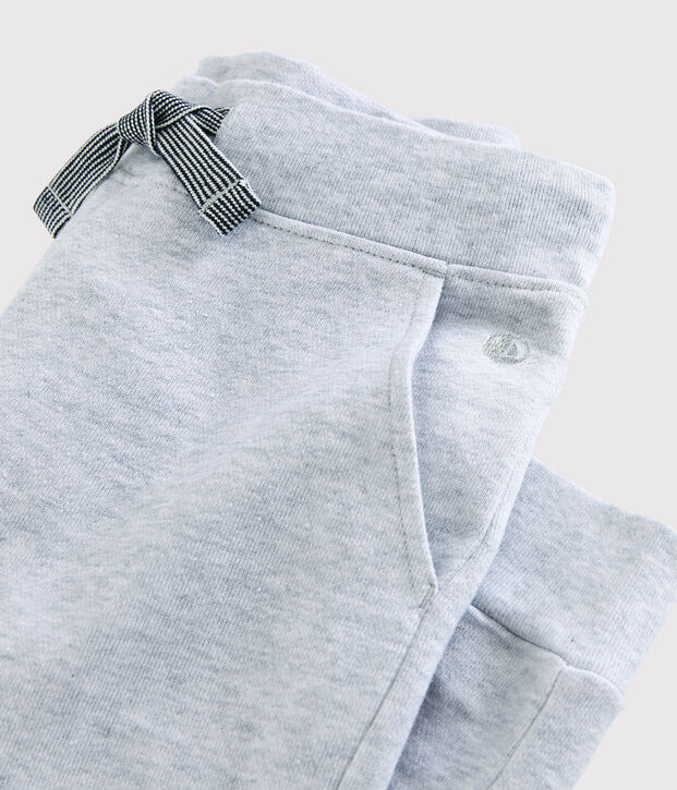 Pantaloni joggers in felpa bambino grigio