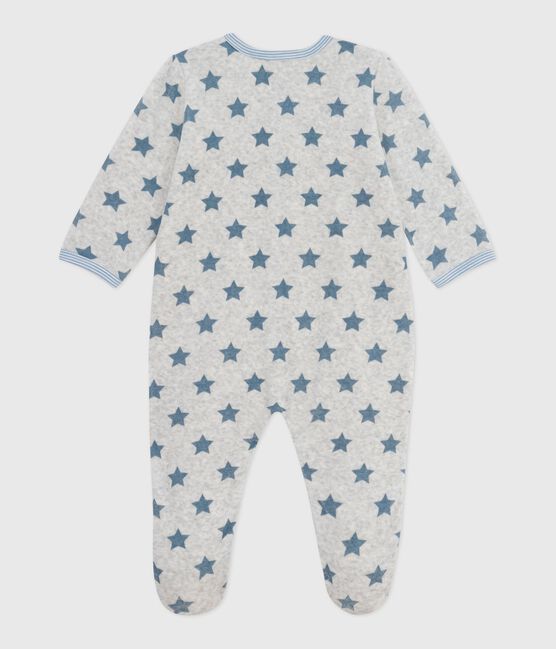 Pigiama in ciniglia con stelle stampate neonato BELUGA/ ADRIATIC