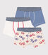 Confezione da 3 boxer velo petit garçon in cotone