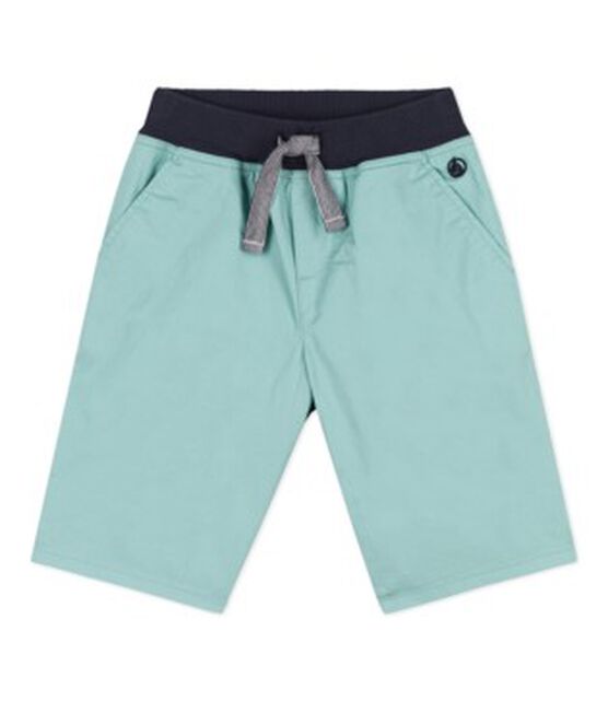 Bermuda in serge di cotone bambino verde BOB