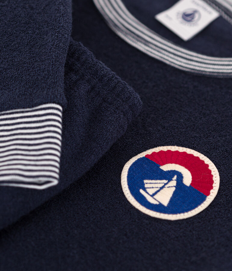 Pigiama in spugna bouclette per bambino unisex blu