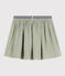 Gonna in garza di cotone bambina verde HERBIER