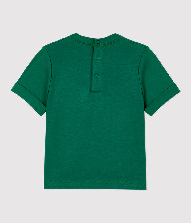 T-shirt in cotone beb&egrave;. verde