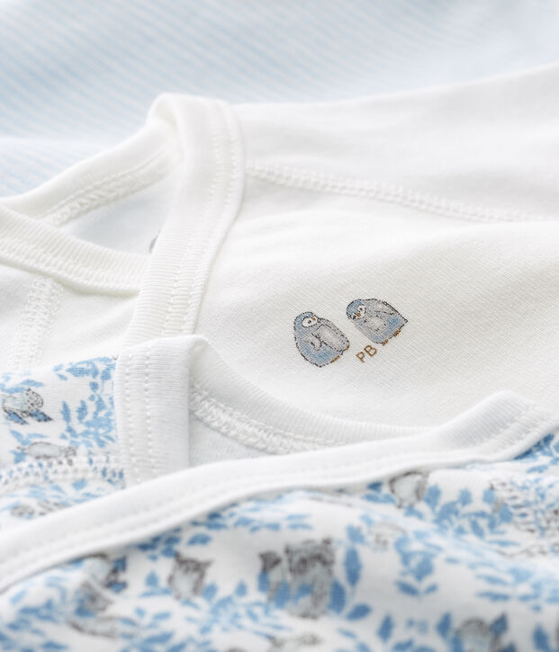 Lotto di 3 body nascita manica corta beb&egrave; multicolore