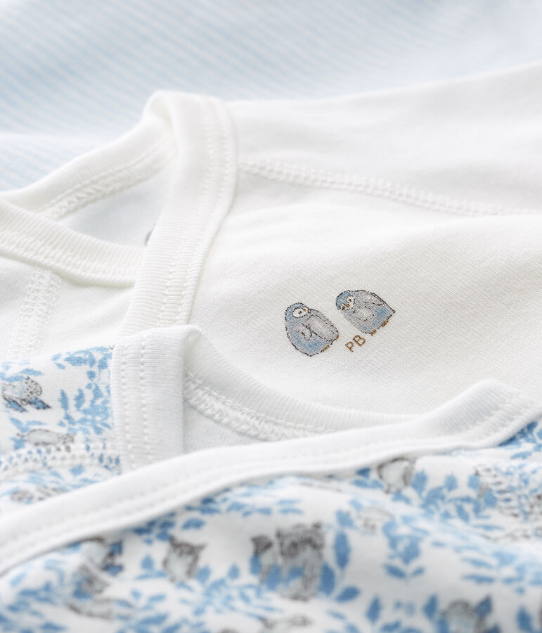 Lotto di 3 body nascita manica corta beb&egrave; multicolore