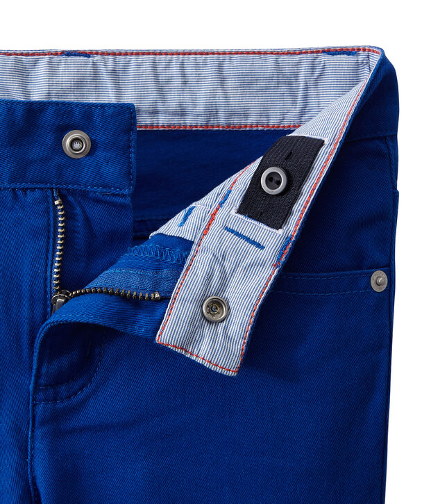 Pantaloni colorati per bambino in jeans blu