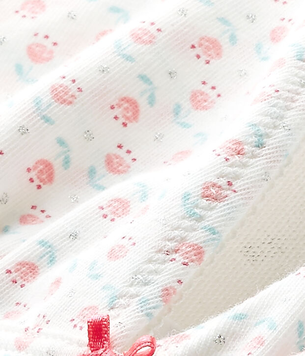 Reggiseno a triangolo con stampa bianco/multicolore