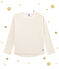 tee-shirta maniche lunghe bianco MARSHMALLOW/giallo DORE