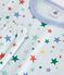 Pigiama a maniche corte e gamba lunga in cotone con stampa bambino blu/multicolore