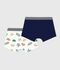 Set di boxer in cotone con stampa di maschere bambino multicolore