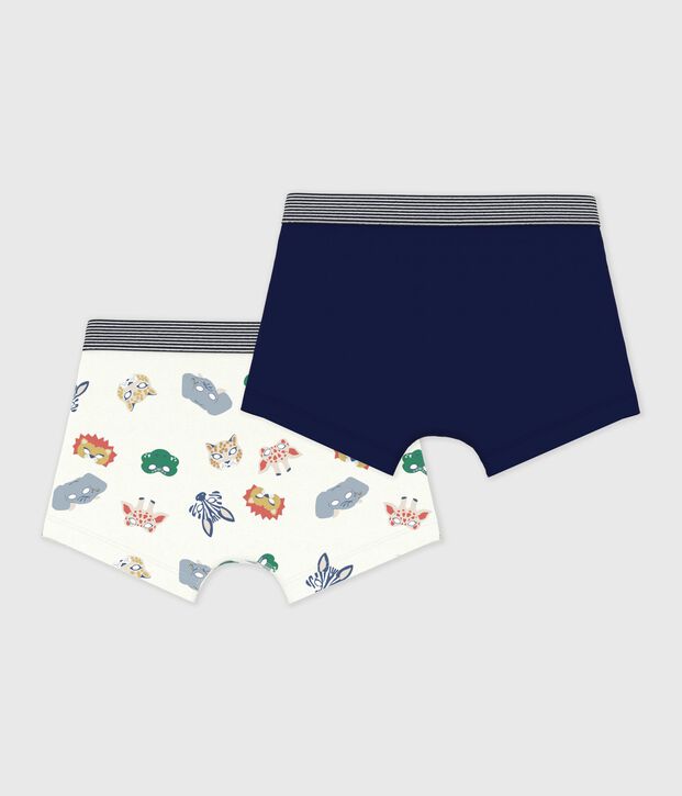 Set di boxer in cotone con stampa di maschere bambino multicolore