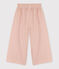 Pantaloni in velluto fine bambina rosa SALINE