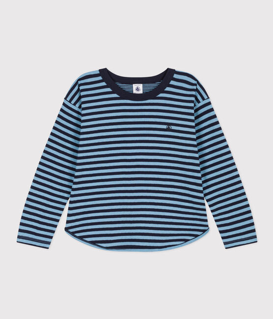 T-shirt maniche lunghe in tubique bambino SMOKING/ AZUL