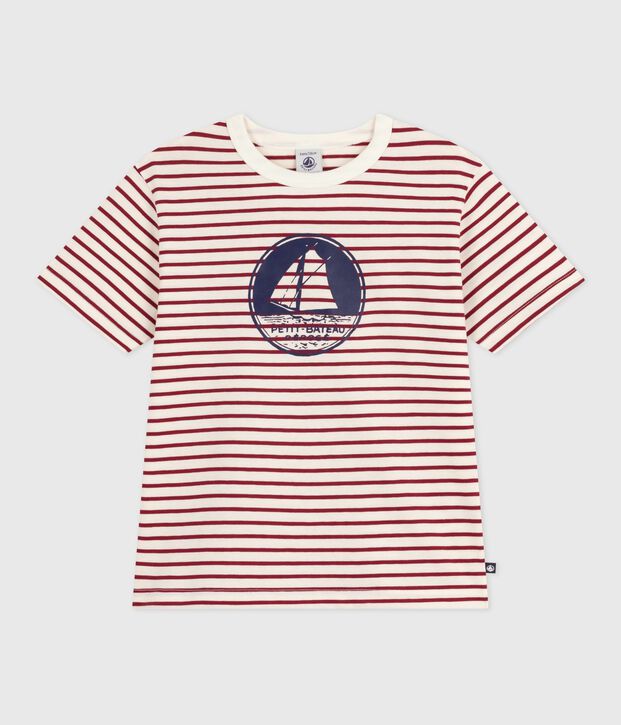 T-shirt a maniche corte con stampa bambino rosso/rosso