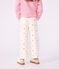 Pantaloni a gamba ampia in cotone bambino ecru/multicolore