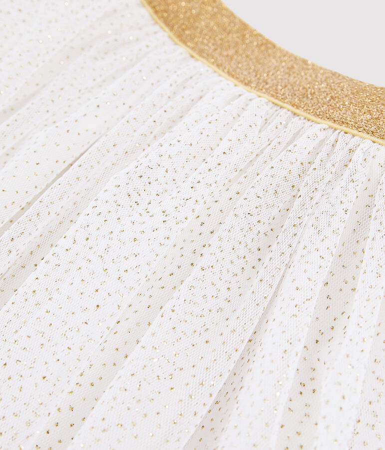 Gonna in tulle bambina bianco MARSHMALLOW/giallo OR