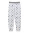 Pantaloni da pigiama per bambino stampati grigio POUSSIERE/blu MAJOR