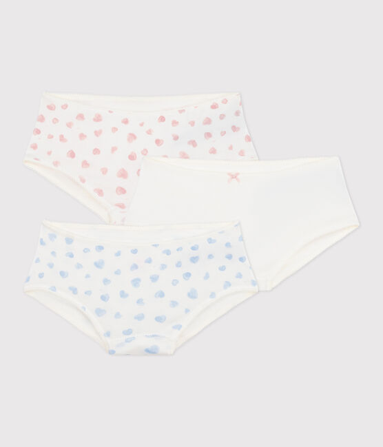 Set di shorty in cotone con stampa a cuori bambina variante 1