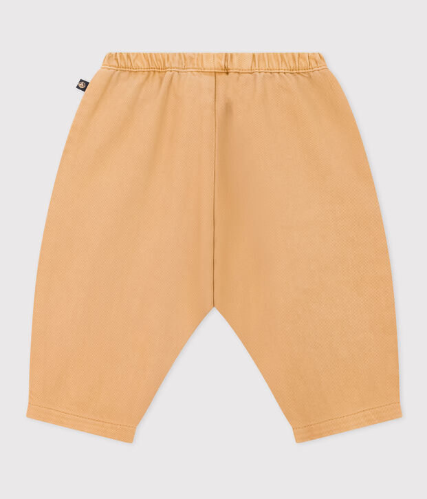 Pantaloni in denim colorato per beb&egrave; beige