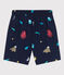 Shorts da mare riciclati con stampa bambino blu MEDIEVAL/bianco MULTICO