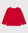 Cardigan bebè femmina in molleton rosso TERKUIT