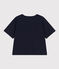 T-shirt LE BOXY larga in cotone donna blu SMOKING