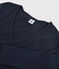 T-shirt cocotte "L'ICONIQUE" in cotone Donna blu SMOKING