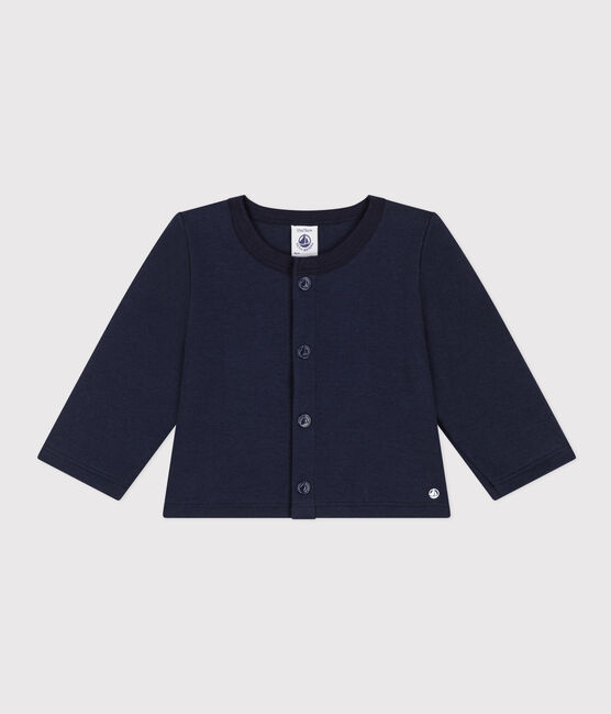 Cardigan in jersey spesso per bebè blu SMOKING
