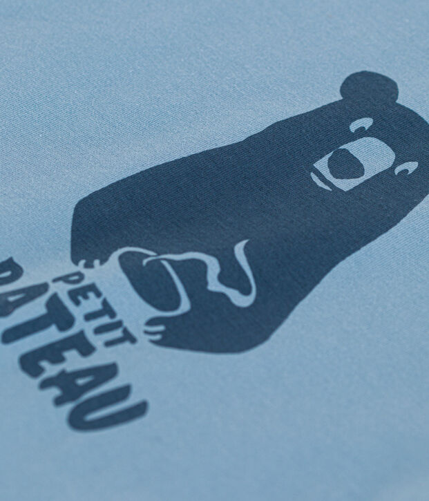 T-shirt a maniche corte in jersey per beb&egrave; blu