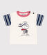 T-shirt Petit Bateau X Snoopy in jersey leggero bebè