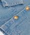 Giacca bebè in denim leggero biologico blu DENIM CLAIR