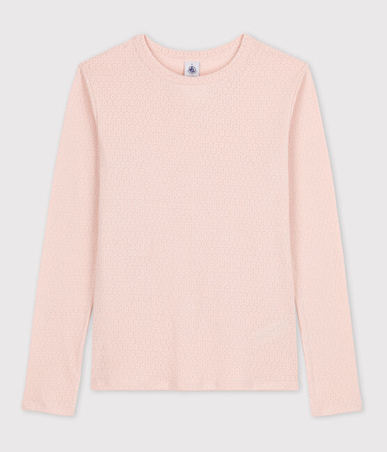 T-shirt L'ICONIQUE girocollo in cotone Donna rosa SALINE