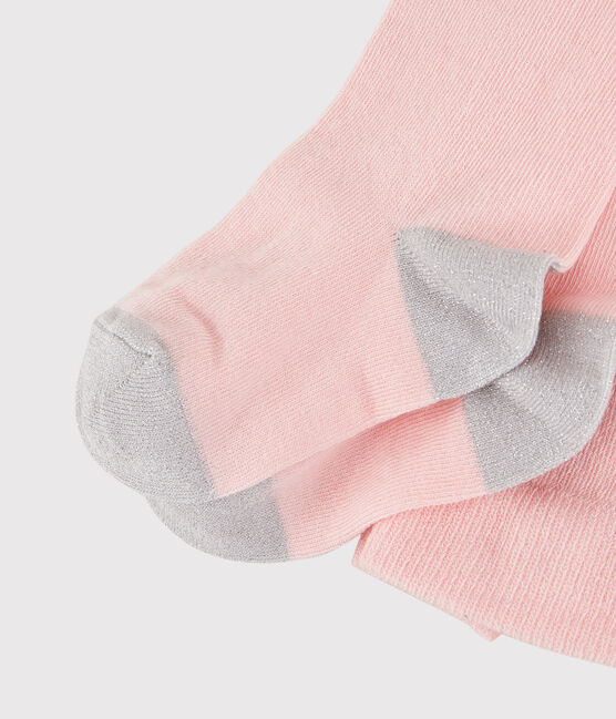 Collant in jersey bambina rosa MINOIS/ ARGENT
