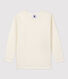 T-shirt a maniche lunghe in lana e cotone da bambino